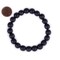 The Bead Chest Wood Stretch Bracelet, Charcoal Black - Stackable Beaded Jewelry, Unisex for Men & Women